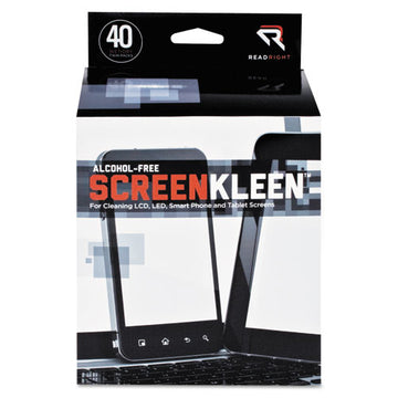 Read Right® Screenkleen Alcohol-free Wet Wipes, Cloth, 5 X 5, 40-box freeshipping - TVN Wholesale